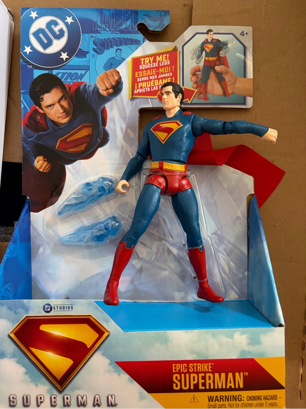 DC Superman Action Figure - Blue, Red & Yellow